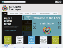 Tablet Screenshot of lapl8ball.com